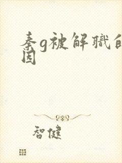 秦g被解职的原因