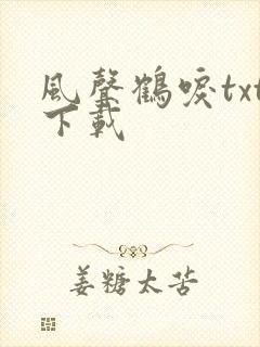 风声鹤唳txt下载