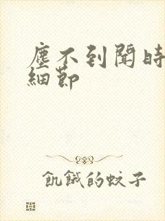 尘不到闻时顶腰细节