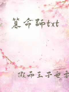 篡命师txt