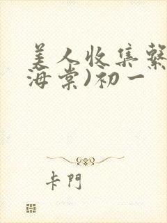 美人收集系统(海棠)初一
