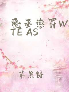 飞丞惩罚WRITE AS