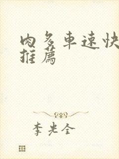 肉多车速快的书推荐