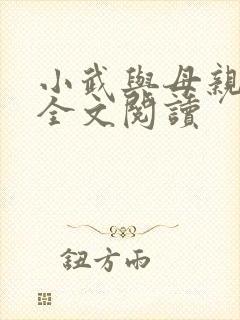 小武与母亲小说全文阅读