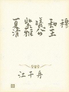 夏紫曦和穆景天清雅公主