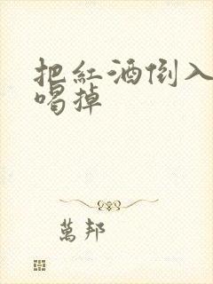 把红酒倒入b里喝掉