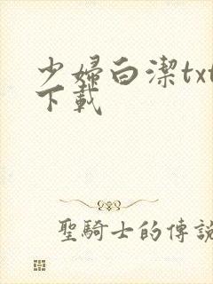 少妇白洁txt下载