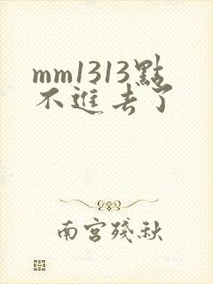 mm1313点不进去了