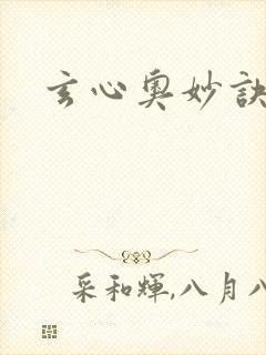 玄心奥妙诀全集