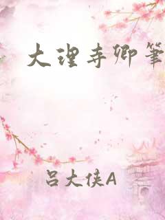 大理寺卿笔趣阁