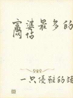 富婆最多的交友网站