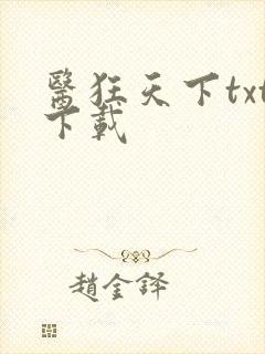 医狂天下txt下载