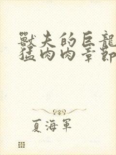 兽夫的巨龙太凶猛肉肉章节