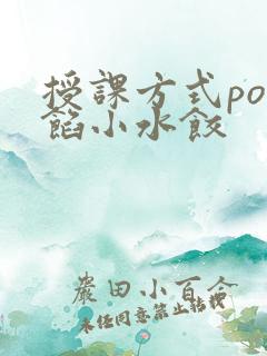 授课方式po肉馅小水饺