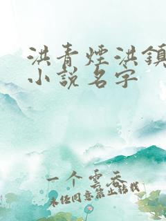 洪青烟洪镇国的小说名字