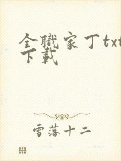 全职家丁txt下载