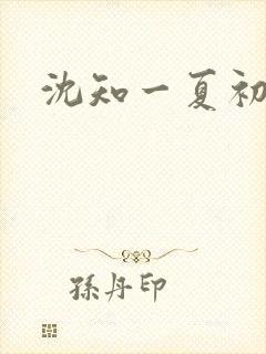 沈知一夏初禾
