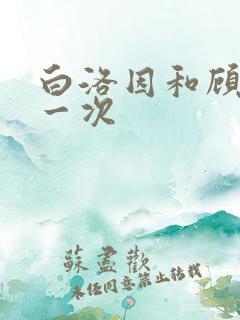 白洛因和顾海第一次