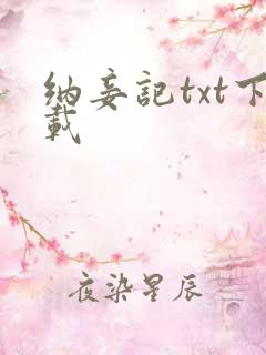 纳妾记txt下载