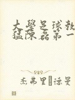 大学足球教练王猛陈磊第一篇