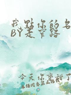 我点你的名了吗BY走窄路