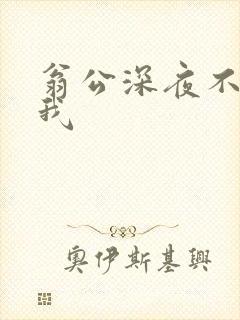 翁公深夜不停要我