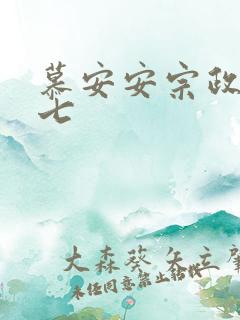 慕安安宗政御宗七