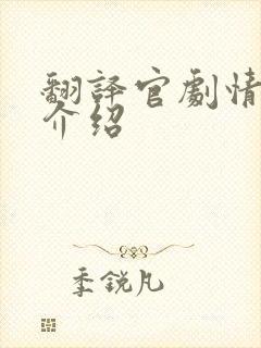 翻译官剧情分集介绍