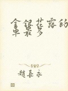 金银花露的哪个车最多