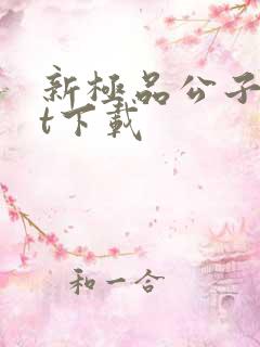 新极品公子txt下载