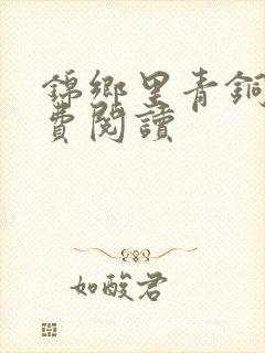 锦乡里青铜穗免费阅读