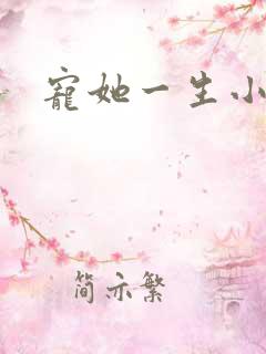 宠她一生小说