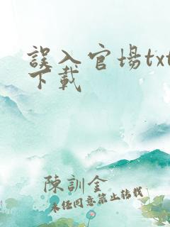 误入官场txt下载