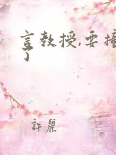 言教授,要撞坏了