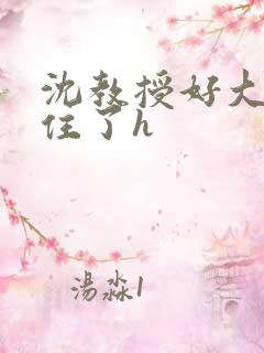 沈教授好大含不住了h