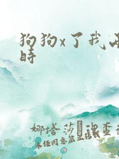狗狗x了我两小时