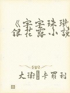 《字字珠玑》金银花露小说