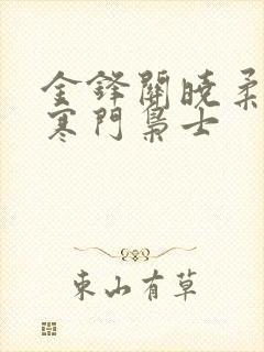 金锋关晓柔小说寒门枭士