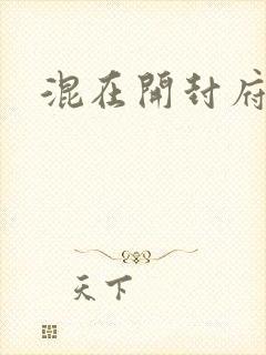 混在开封府