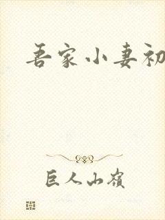 吾家小妻初长成