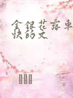 金银花露车速最快的文