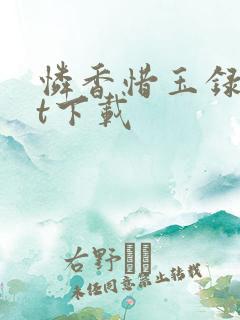 怜香惜玉录txt下载