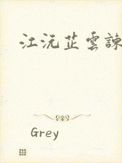 江沅芷云谏小说