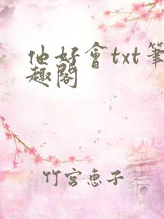 他好会txt笔趣阁