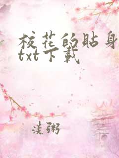 校花的贴身保镖txt下载