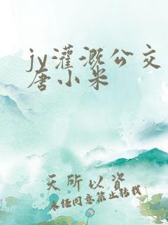 jy灌溉公交车唐小米