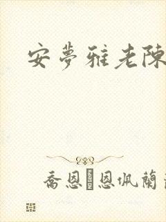 安梦雅老陈