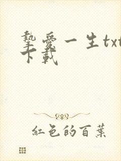 挚爱一生txt下载