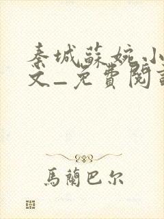 秦城苏婉小说全文_免费阅读最新