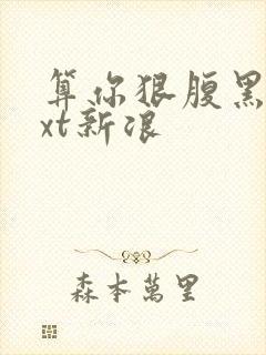 算你狠腹黑男txt新浪